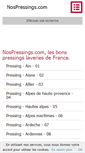 Mobile Screenshot of nospressings.com